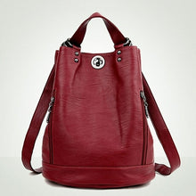 Load image into Gallery viewer, Backpack Women Leather School Bags For Teenage Girls Fashion