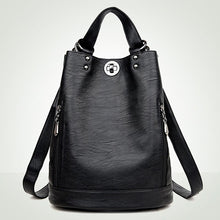 Load image into Gallery viewer, Backpack Women Leather School Bags For Teenage Girls Fashion