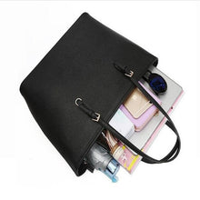 Load image into Gallery viewer, Bag Fashion Women Leather Handbag Brief Shoulder Bags Black White