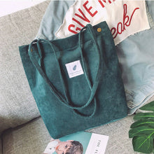 Load image into Gallery viewer, Corduroy Shoulder Bag