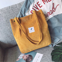 Load image into Gallery viewer, Corduroy Shoulder Bag