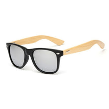 Load image into Gallery viewer, Bamboo Wood Square Sunglasses Brand Design Men Women Coating Mirror