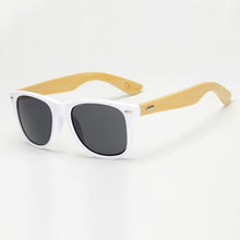 Load image into Gallery viewer, Bamboo Wood Square Sunglasses Brand Design Men Women Coating Mirror