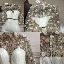 Load image into Gallery viewer, Elegant Evening Dresses Lace Applique High Collar Split