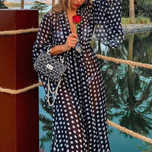 Load image into Gallery viewer, Beach Dress Bikini Cover Up Dot Print Bathing Suit Women Kimono - Sophornlilly