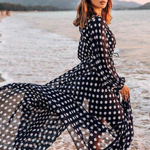 Load image into Gallery viewer, Beach Dress Bikini Cover Up Dot Print Bathing Suit Women Kimono - Sophornlilly