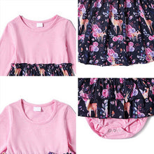 Load image into Gallery viewer, Bear Leader Family Matching Outfits Fashion Girls Patchwork Floral
