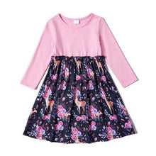 Load image into Gallery viewer, Bear Leader Family Matching Outfits Fashion Girls Patchwork Floral