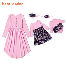 Load image into Gallery viewer, Bear Leader Family Matching Outfits Fashion Girls Patchwork Floral