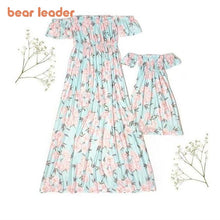 Load image into Gallery viewer, Bear Leader Summer Floral Dresses Family Matching Outfits Fashion
