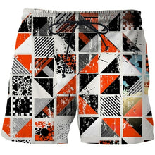 Load image into Gallery viewer, Beautiful Abstract Geometry Summer Beach Shorts