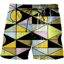 Load image into Gallery viewer, Beautiful Abstract Geometry Summer Beach Shorts