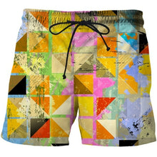 Load image into Gallery viewer, Beautiful Abstract Geometry Summer Beach Shorts