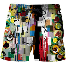 Load image into Gallery viewer, Beautiful Abstract Geometry Summer Beach Shorts