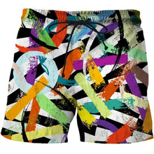 Load image into Gallery viewer, Beautiful Abstract Geometry Summer Beach Shorts