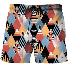 Load image into Gallery viewer, Beautiful Abstract Geometry Summer Beach Shorts