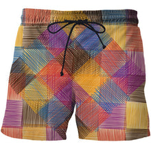 Load image into Gallery viewer, Beautiful Abstract Geometry Summer Beach Shorts