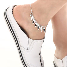 Load image into Gallery viewer, Beautiful leaf pendant sterling silver anklet