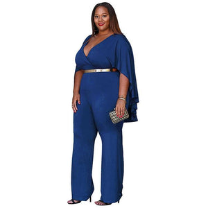 Best Selling Women Plus Size Solid Jumpsuits 2021 Spring Summer Chic - Sophornlilly