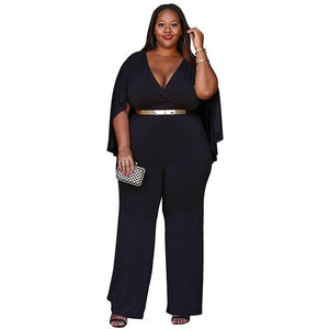 Best Selling Women Plus Size Solid Jumpsuits 2021 Spring Summer Chic - Sophornlilly