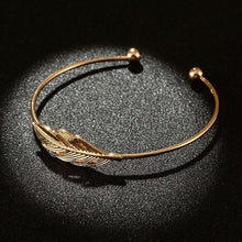 Load image into Gallery viewer, Best selling popular women's moon feather alloy word bracelet bracelet - Sophornlilly