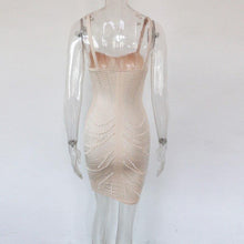Load image into Gallery viewer, Sparkle Black Silver Crystal Studs Mini Dress New Summer - Sophornlilly