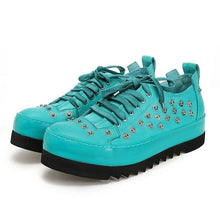 Load image into Gallery viewer, Men Rivet Casual Shoes Genuine Leather Handmade Fashion