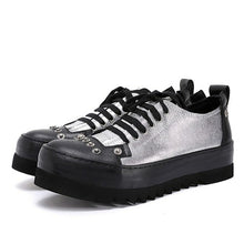Load image into Gallery viewer, Men Rivet Casual Shoes Genuine Leather Handmade Fashion