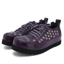 Load image into Gallery viewer, Men Rivet Casual Shoes Genuine Leather Handmade Fashion