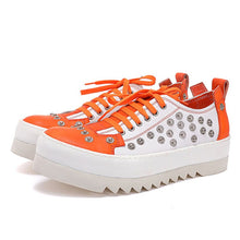 Load image into Gallery viewer, Men Rivet Casual Shoes Genuine Leather Handmade Fashion