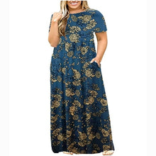 Load image into Gallery viewer, Summer Short Sleeve Print Dress
