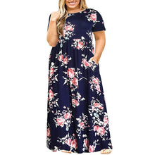 Load image into Gallery viewer, Summer Short Sleeve Print Dress