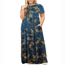 Load image into Gallery viewer, Summer Short Sleeve Print Dress