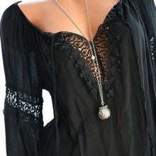 Load image into Gallery viewer, Bigsweety New Spring Women Lace Patchwork Blouse Shirt Casual V