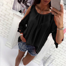 Load image into Gallery viewer, Bigsweety Ladies Blouse Fashion Womens Off Shoulder Tops Blouse Shirts