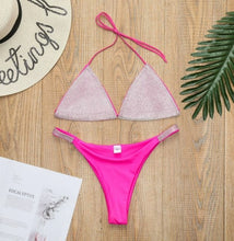 Load image into Gallery viewer, Bikini Set Women Luxury Bling Rhinestone Sliver Crystal Diamond Sexy