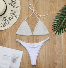 Load image into Gallery viewer, Bikini Set Women Luxury Bling Rhinestone Sliver Crystal Diamond Sexy