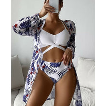 Load image into Gallery viewer, Bikini Set Women Three Pieces Swimsuit Cover Up Swimwear