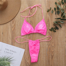 Load image into Gallery viewer, Bikini Sexy Triangle Adjust Swimwear Women Bathing Suit Hollow Out