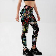 Load image into Gallery viewer, Bird Flowers Coloful leggings Women‘s Print Sexy Leggings Exercise