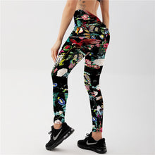 Load image into Gallery viewer, Bird Flowers Coloful leggings Women‘s Print Sexy Leggings Exercise