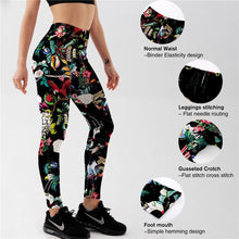 Load image into Gallery viewer, Bird Flowers Coloful leggings Women‘s Print Sexy Leggings Exercise