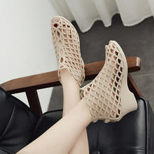 Load image into Gallery viewer, Bird Net Hallow Sandals Women Summer Plastic Jelly Shoes Wedges