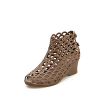 Load image into Gallery viewer, Bird Net Hallow Sandals Women Summer Plastic Jelly Shoes Wedges