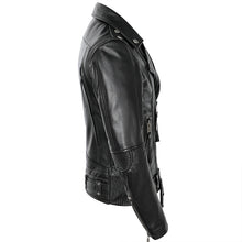 Load image into Gallery viewer, American Motorcycle Style Leather Jacket Men Natural Genuine