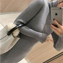 Load image into Gallery viewer, Knitted Bodycon Sweater Dress