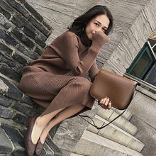 Load image into Gallery viewer, Knitted Bodycon Sweater Dress