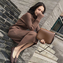 Load image into Gallery viewer, Knitted Bodycon Sweater Dress