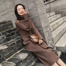 Load image into Gallery viewer, Knitted Bodycon Sweater Dress