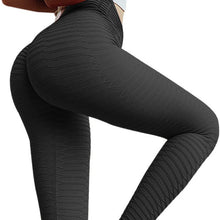 Load image into Gallery viewer, Black Fitness Push Up Leggings Women Elastic Slim Sports Leggings